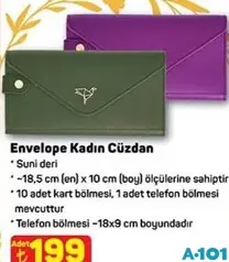ENVELOPE KADIN CÜZDAN 18.5X10 CM indirimli fiyat ENVELOPE KADIN CÜZDAN 18.5X10 CM fiyat ve kampanya bilgisi